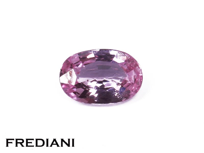 Saphir rose ovale