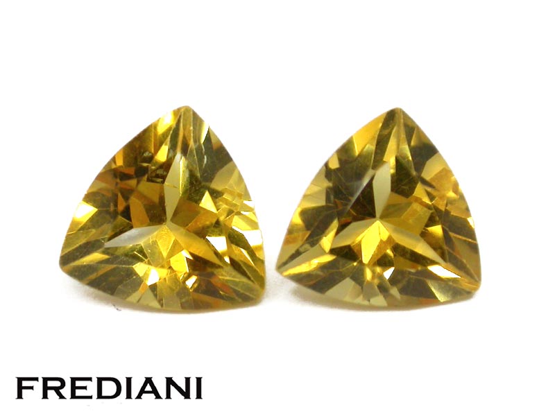 Paire de citrines troïdias