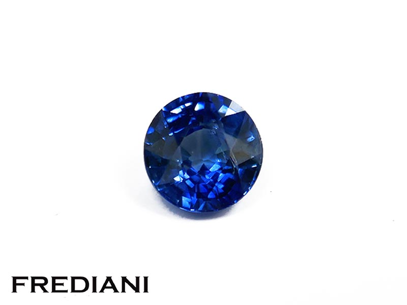 Saphir bleu rond