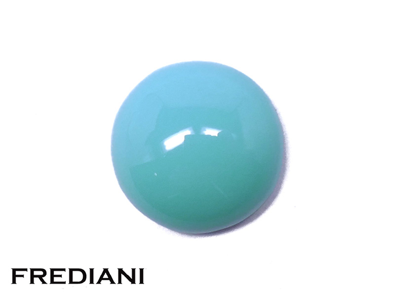 Turquoise cabochon ronde