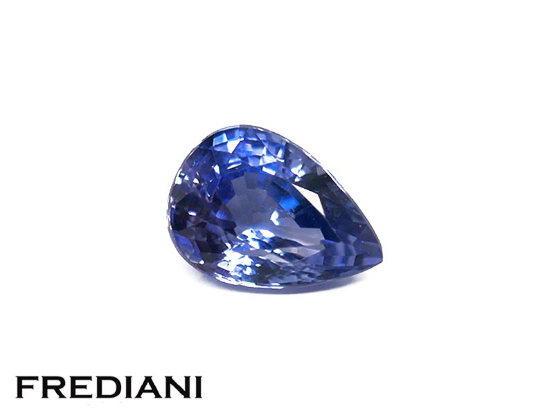 Saphir bleu poire