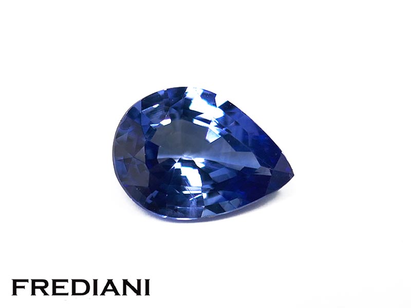 Saphir bleu poire