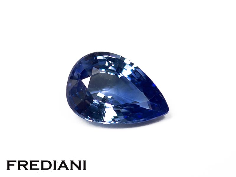 Saphir bleu poire