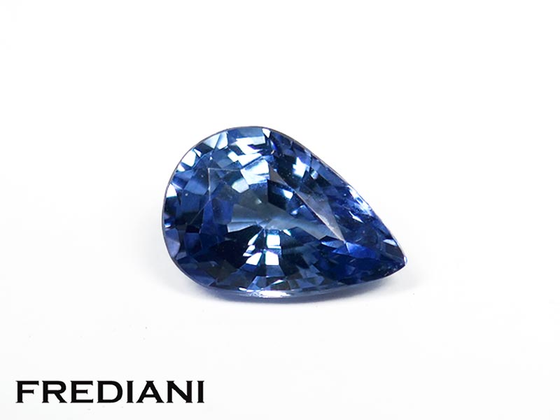 Saphir bleu poire