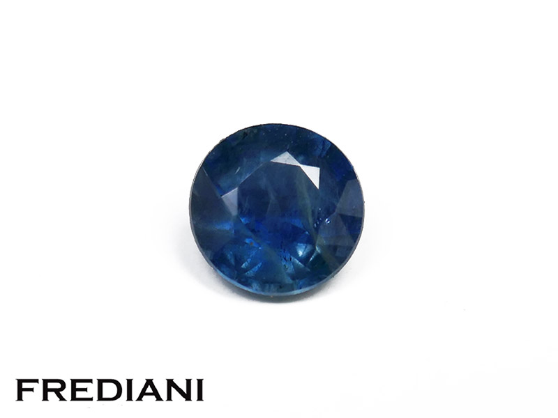 Saphir bleu rond