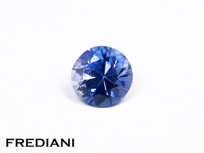 Saphir bleu rond