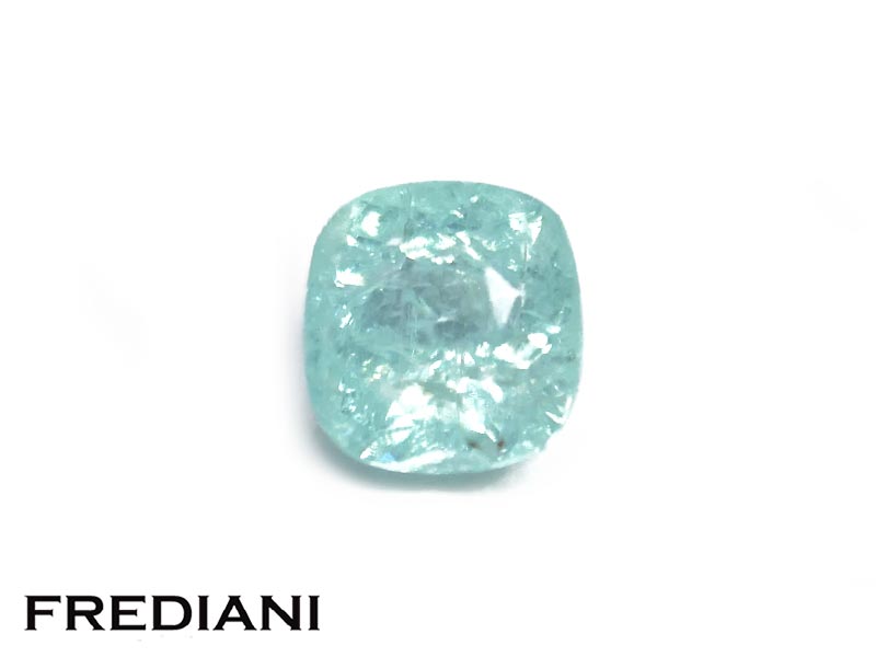 Tourmaline Paraïba bleue coussin
