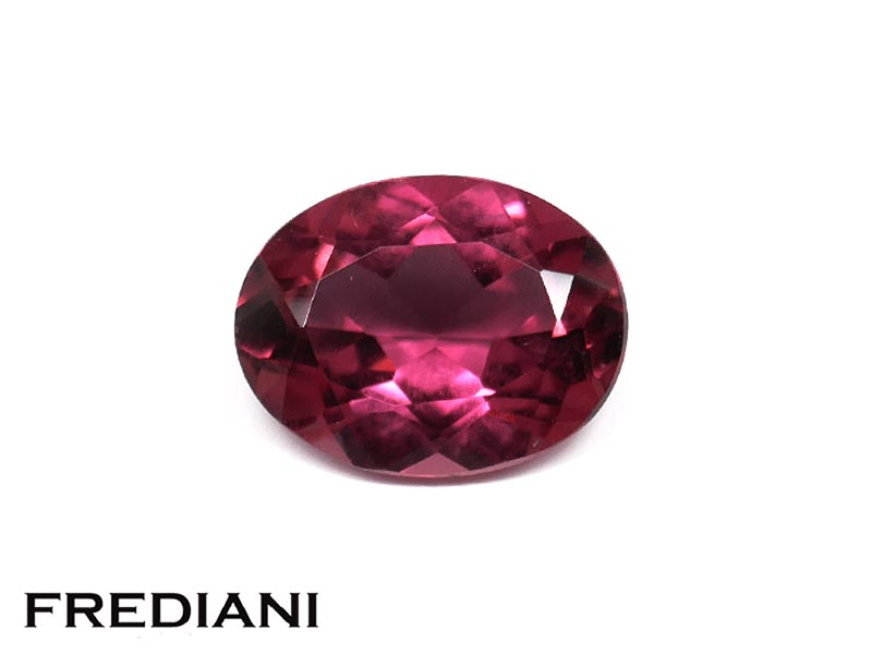 Tourmaline rose ovale