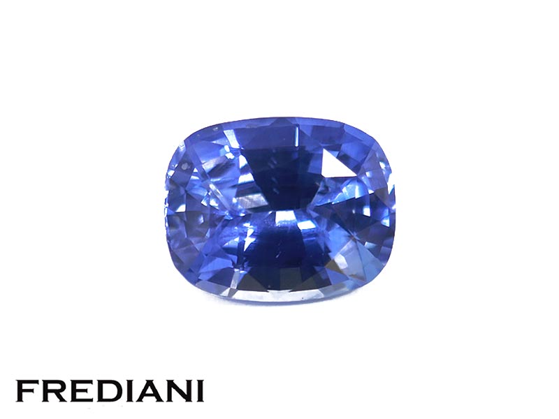 Saphir bleu coussin