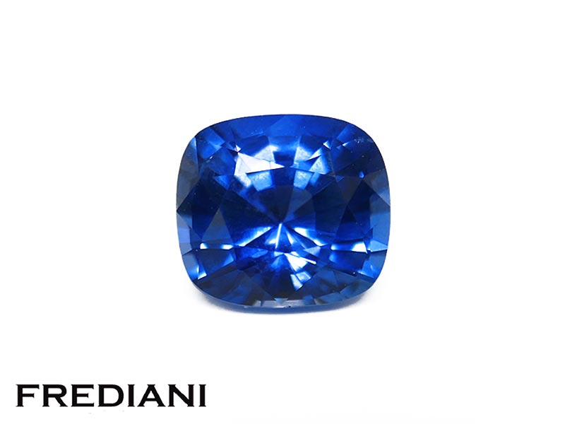 Saphir bleu coussin