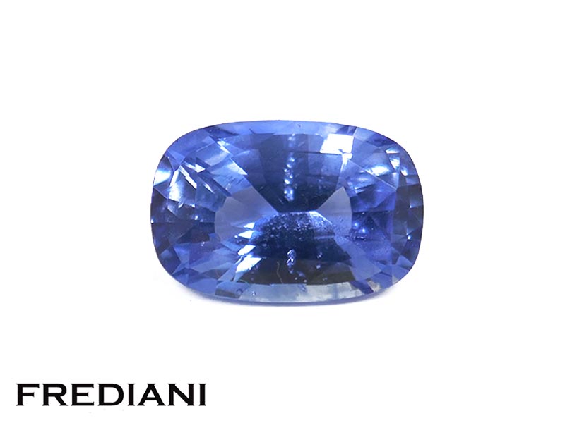 Saphir bleu coussin