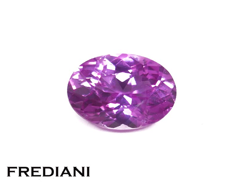 Saphir rose intense ovale
